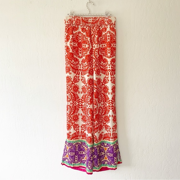 Zara Wide Leg Boho Palazzo Pants - Picture 4 of 11